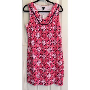 Talbots Women's Cotton V-Neck Shift Dress size M